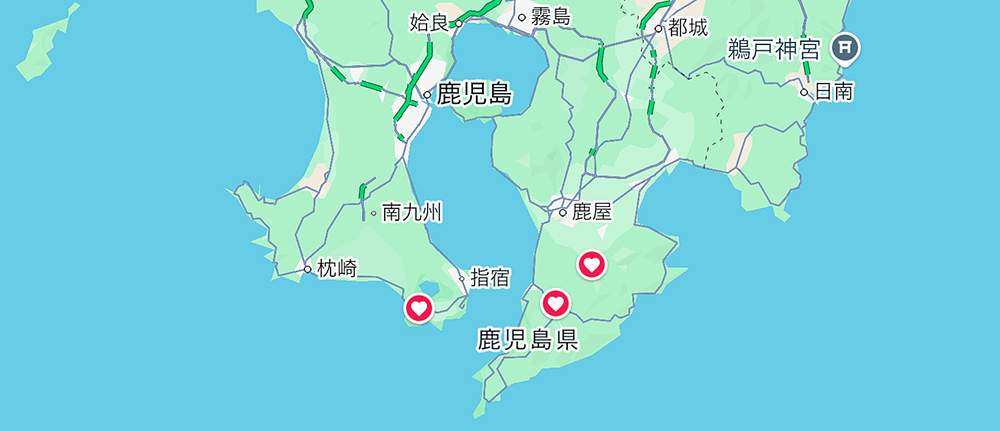大隅半島・薩摩半島の御陵
