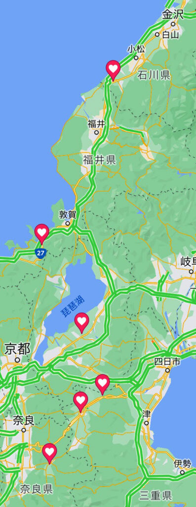 大彦命の後裔氏族の分布