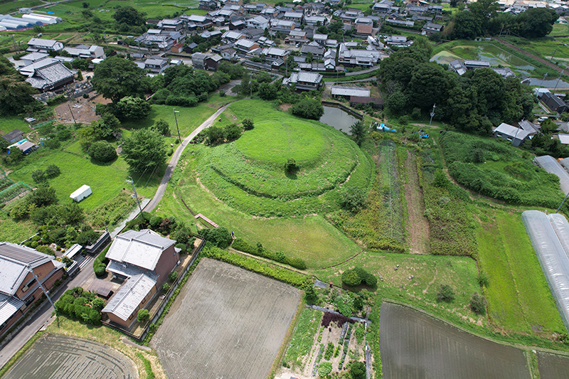 「ホケノ山古墳」空撮