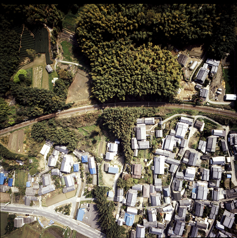 椿井大塚山古墳の空撮