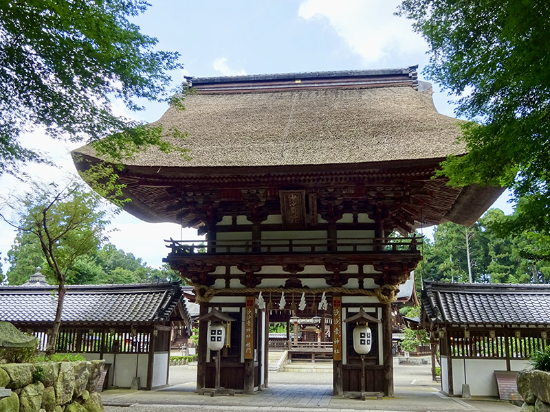大彦を祀る安土町の「沙沙貴神社」