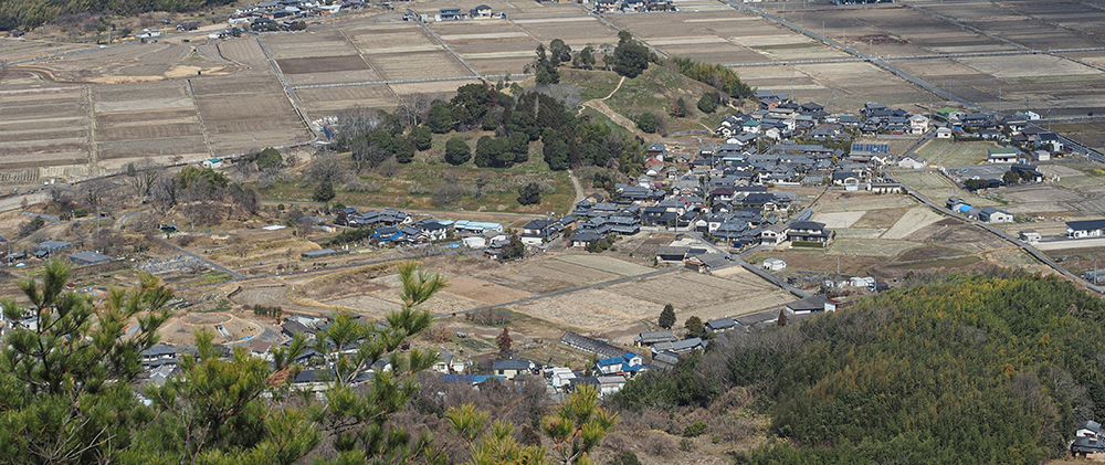 造山古墳の空撮　写真AC