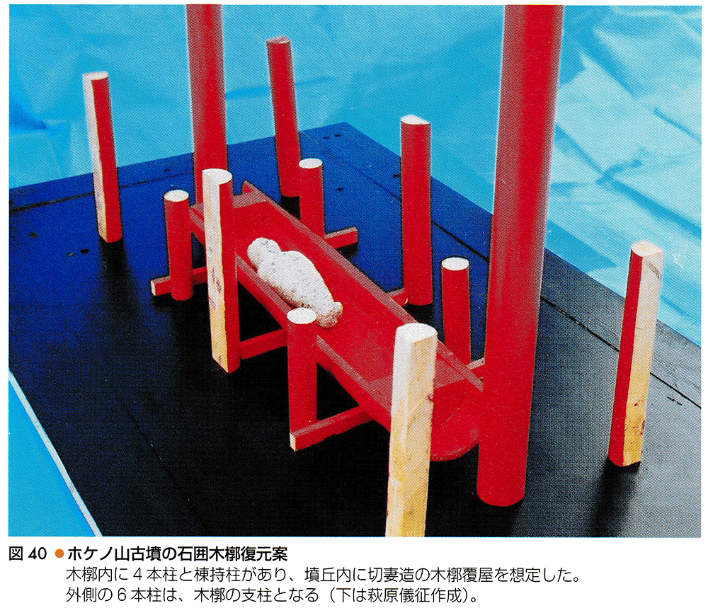 ホケノ山古墳の石囲木槨復元図