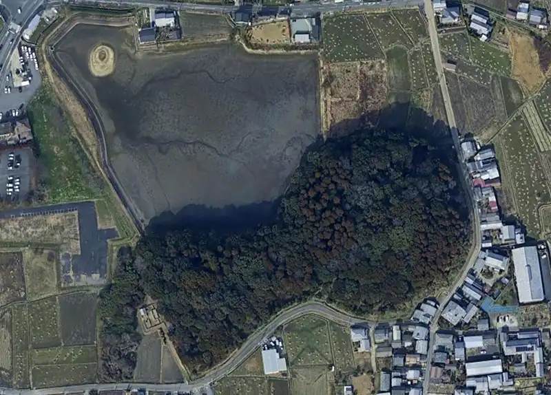 「箸墓古墳」Google Earth