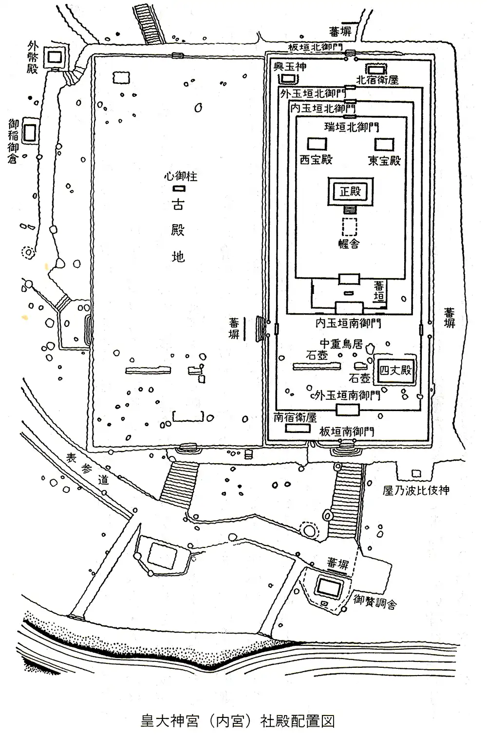皇大神宮社殿配置図