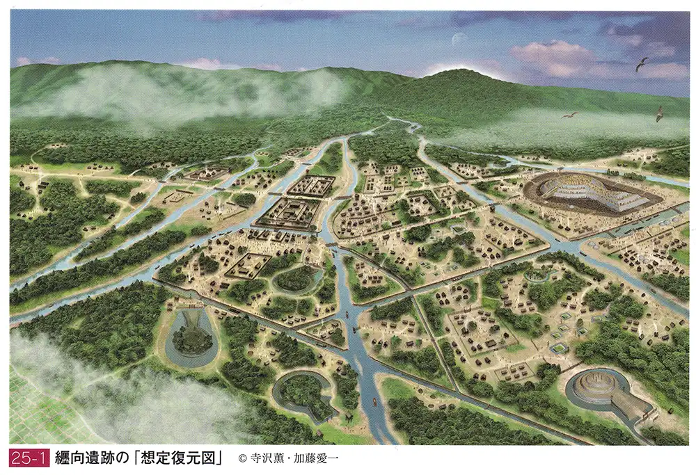 纒向遺跡の「想定復元図」