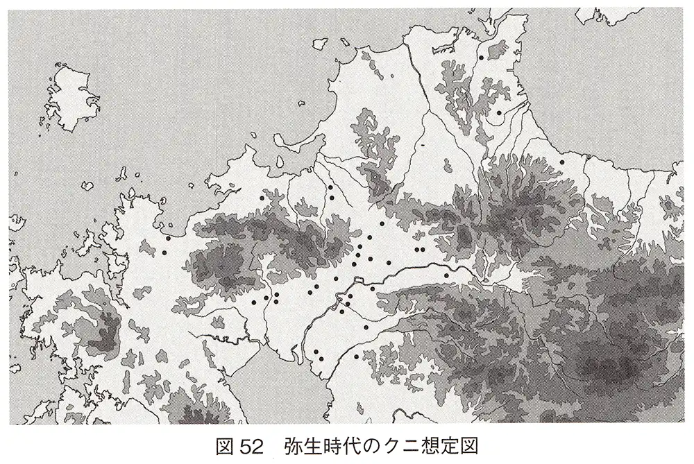 弥生時代のクニ想定図