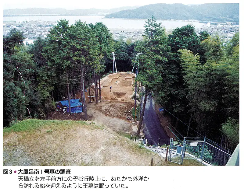 大風呂南一号墓の調査風景