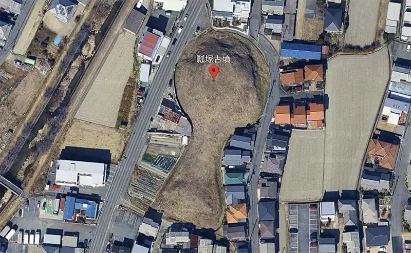 丁瓢塚古墳 Google Earth