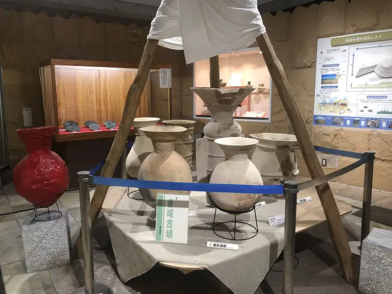 青塚古墳の出土品（まほらの館）